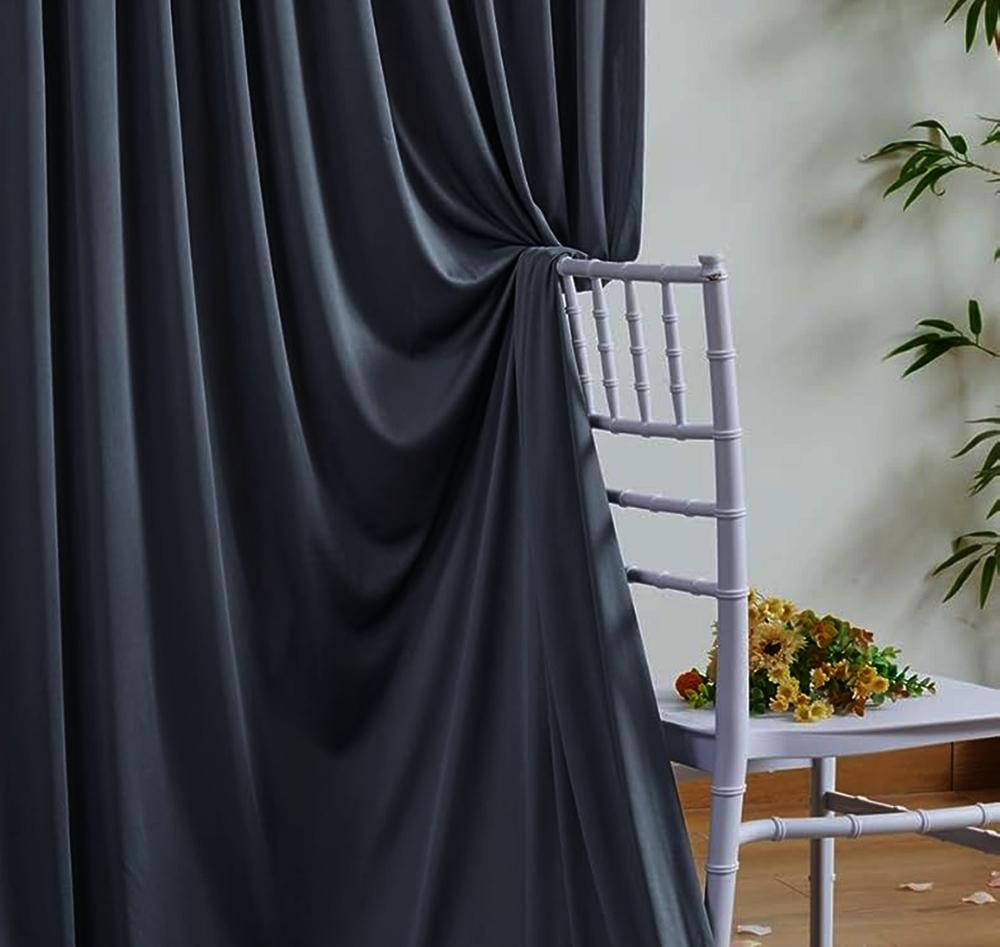 Antrasit otel blackout karartma perdeleri